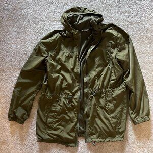 Old Navy Olive Rain Jacket, L